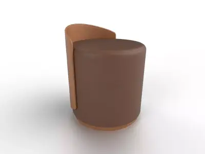 Pouf M09 Low-poly 3D model