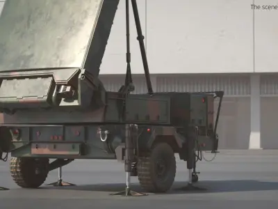  AN-TPS-80 Ground Air Radar System Deployed Rigged 