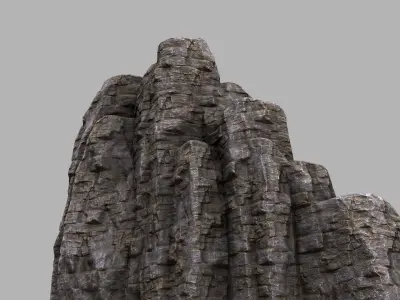 Rock Mountain Low-poly 3D model