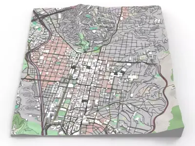 Cityscape Caracas Venezuela 3D model