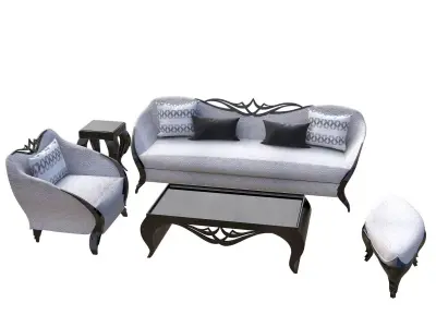 Neo classic sofa set Free 3D model
