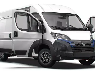 Peugeot e Boxer Van L3H2 HQ Interior 2025 3D model