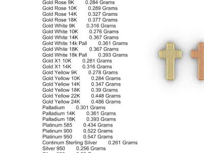 art deco inspired cross pendant stl files verified 3D print model