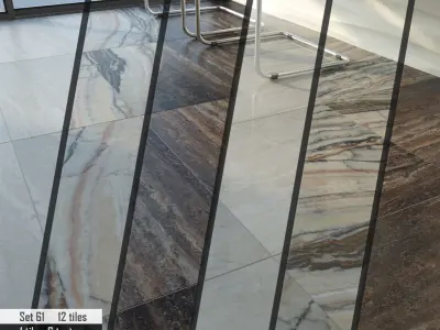 ABC Stone Set 3D model