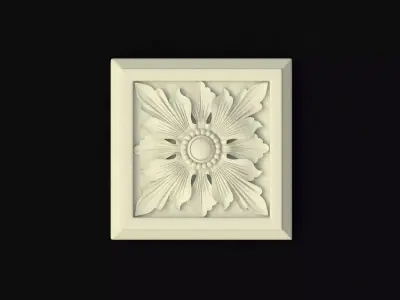 rosette flower 3D model 33