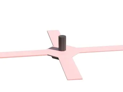 Low Poly Ceiling Fan 3D Model Low-poly 3D model