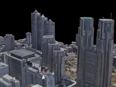 Tokyo City Map 3D model
