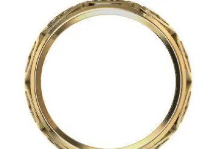 Patterned Ring 3D model Texture Texture shop