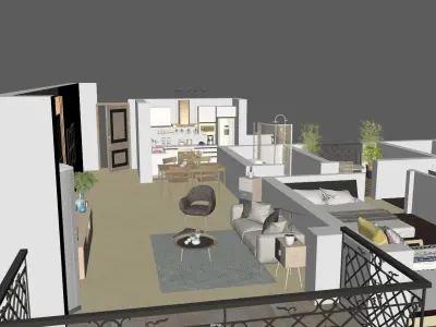 High details floorplan 3D model