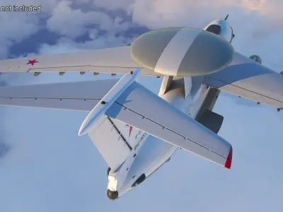  Beriev A 50 Rigged for Maya 