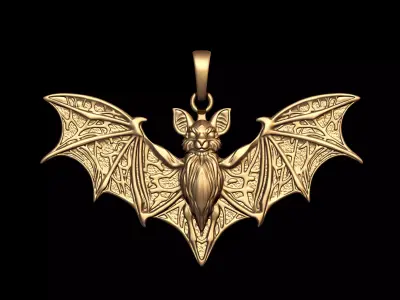 Vampire Bat Pendant 3D print model