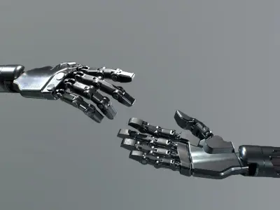 Robohands Low-poly 3D model