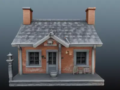 Stone house EM-13 3D model