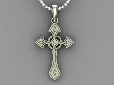 Light Gold Cross New Design  CP 54 3D print model