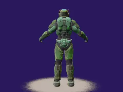 Halo Player 3D model