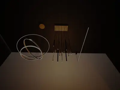 3 Modern Chandeliers 3D model