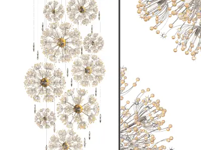 pendant light  Low-poly 3D model