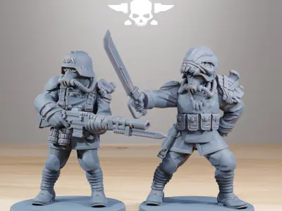 GrimGuard Xenarid Hunters 3D print model