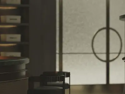 clothing store interior  3D model