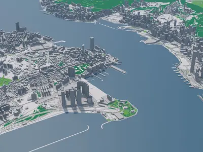 Hong Kong city 3D model