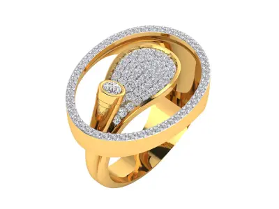 Women Ring Render 3dm STL MTL SLC JCD OBJ FBX Details 3D print model 82