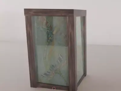 Lantern Free low-poly 3D model