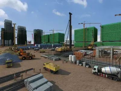 Construction Scene  3D model