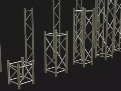 Square Stage Truss F34 F32 F44 Kit 3D model