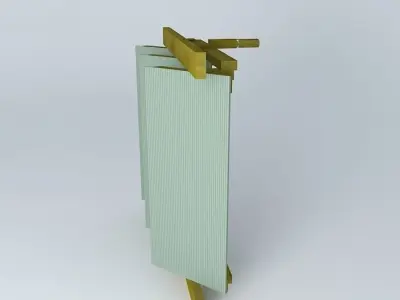 Louvre window for timber frame greenhouse Free 3D model