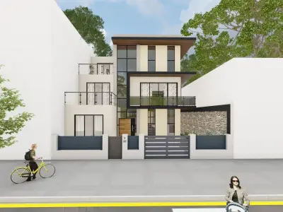 villa  casa Low-poly 3D model