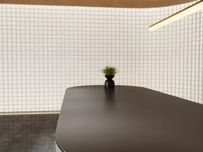 Modern Minimalist Reception Lobby 3D model