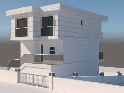 Modern Summer House  3D model