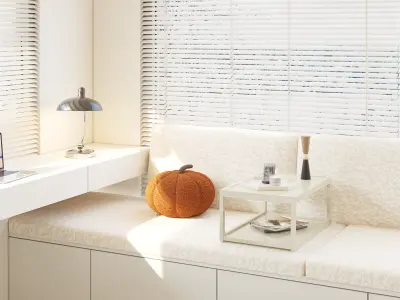 Comfortable bedroom 3D model