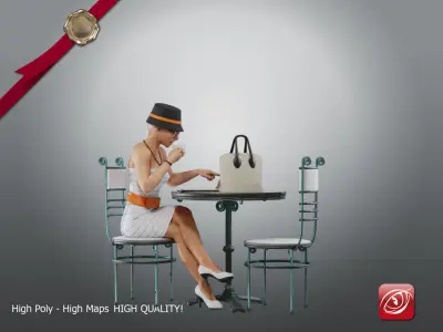 Casual Female A CC 21 30 006 3D model