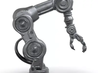 Fiction Robotic Arm Low-poly 3D model
