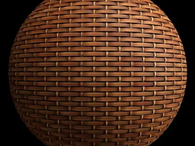 Wicker materials 9- PBR 4k by Sbsar Texture