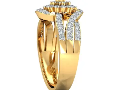 Solitaire Engagement Wedding Diamond Ring 3D print model get