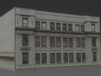 Building 6 Low-poly 3D model