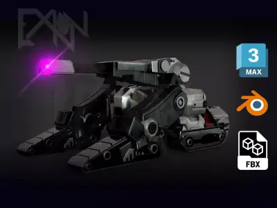 Transformers One Megatron Cybertron Tank Form 3D model