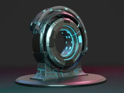 Sci-fi Portal 3D model