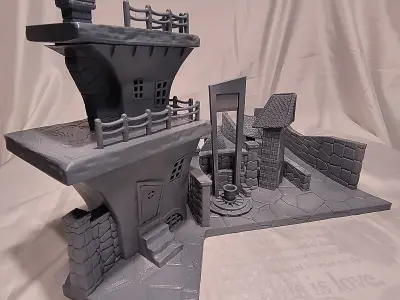 Guillotine House - Halloween Town Project 3D Print Model 3D print model