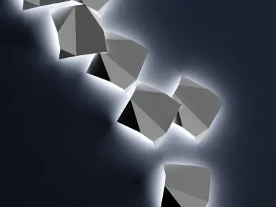 Origami Wall Lamp By Forstlight 3D model