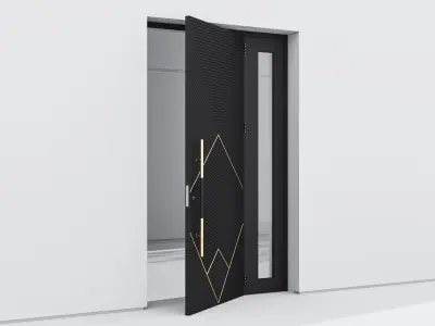 Aluminium door 277 3D model