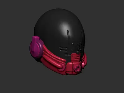 helmet high poly sculpt 3d printable ver 7 3D model 3D model 188