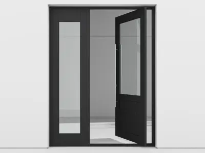 Aluminium door 157 3D model