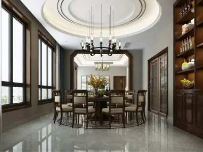 American style 3D model