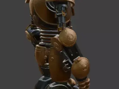 Steampunk Robot 3D model purchase