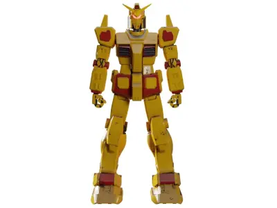 Giant Mecha Robot V3 Turbo 3D model