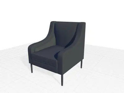 Gilchrist 30 Wide Armchair 3D model