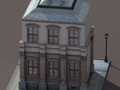 Apartment House 131 Low-poly 3D model